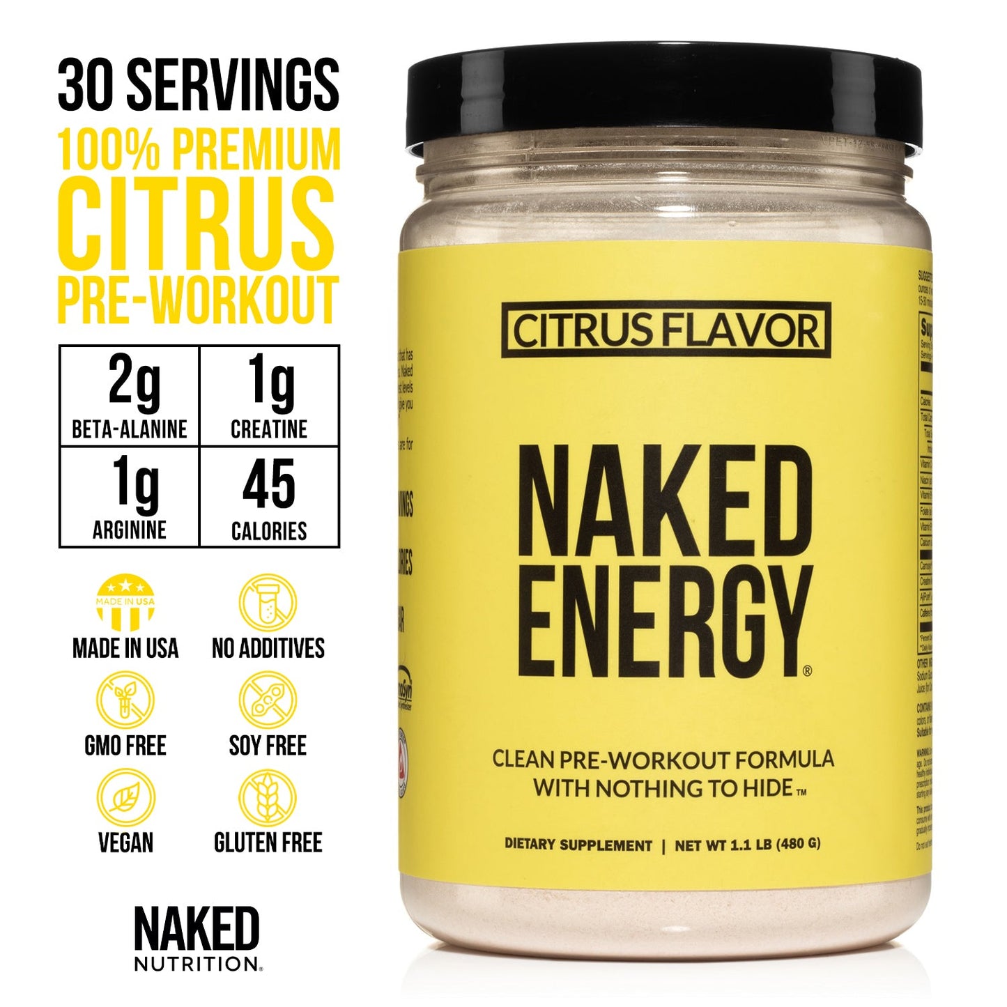 Pre Workout Supplement Citrus