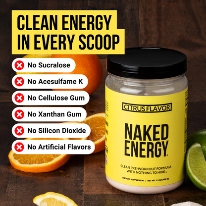 Citrus Pre Workout Supplement | Naked Energy - 30 Servings