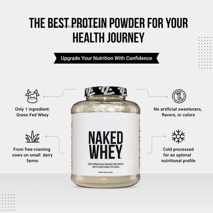 Grass Fed Whey Protein Powder | Naked Whey - 5LB